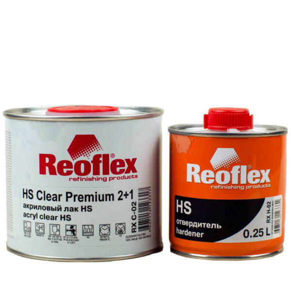 REOFLEX Лак  НS Clear Premium 2+1(0,5l+0.25l)