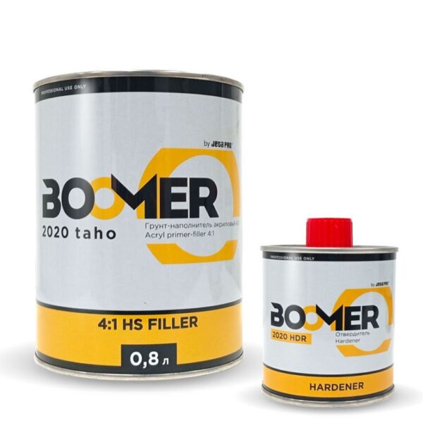 BOOMER Грунт наполнитель 4:1 серый 0.8+0.2 мл