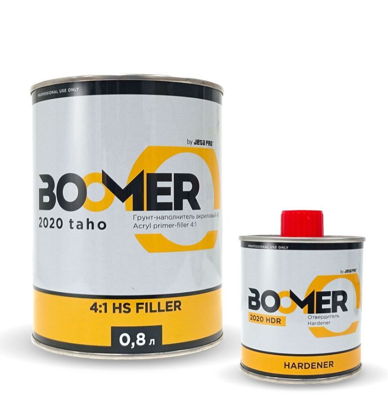 boomer грунт BOOMER Грунт наполнитель 4:1 серый 0.8+0.2 мл — изображение 1