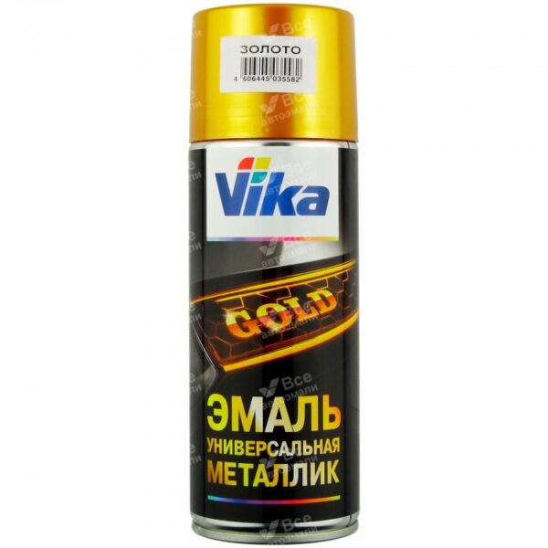 VIKA Краска аэрозольная цвет золото 520 мл